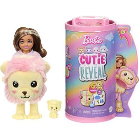 Barbie HKR21 Cutie Reveal Bebekler Chelsea Sevimli Kostümler Serisi Aslan
