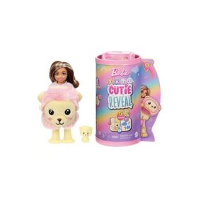 Barbie HKR21 Cutie Reveal Bebekler Chelsea Sevimli Kostümler Serisi Aslan