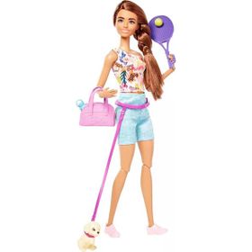 Barbie HKT91 Spa Günü Spor Aksesuarlı Model Oyuncak Bebek