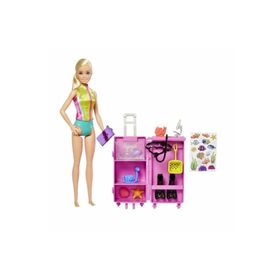 Barbie HMH26 Kariyer Deniz Biyoloğu ve Mobil Laboratuvar Oyun Seti