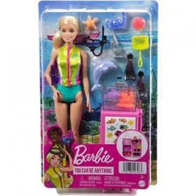 Barbie HMH26 Kariyer Deniz Biyoloğu ve Mobil Laboratuvar Oyun Seti