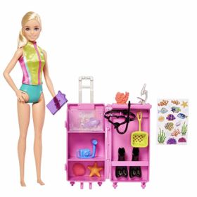 Barbie HMH26 Kariyer Deniz Biyoloğu ve Mobil Laboratuvar Oyun Seti