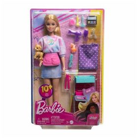 Barbie HNK95 Malibu Stilist Bebek Oyun Seti
