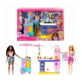 Barbie HNK99 Brooklyn ve Malibu Bebekleri Oyun Seti