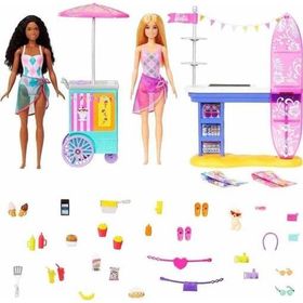 Barbie HNK99 Brooklyn ve Malibu Bebekleri Oyun Seti