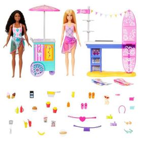 Barbie HNK99 Brooklyn ve Malibu Bebekleri Oyun Seti