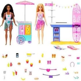 Barbie HNK99 Brooklyn ve Malibu Bebekleri Oyun Seti