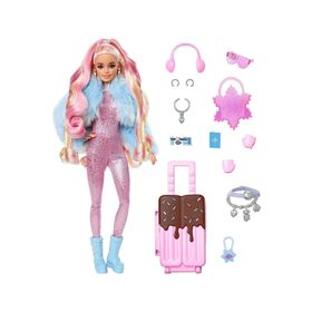 Barbie HPB16 Kar Temalı Extra Seyahat Bebekleri