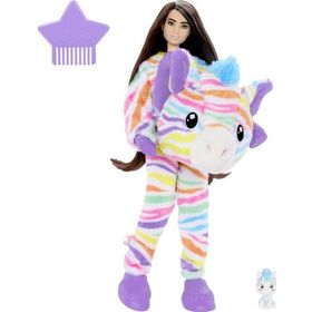 Barbie HRK39 Cutie Reveal Barbie Rüya Renkler Serisi Zebra