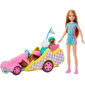 Barbie HRM08 Stacıe Go Kart Yapıyor Oyun Seti