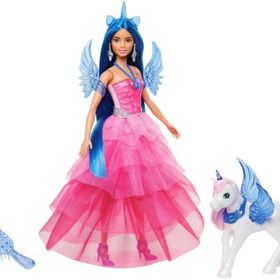 Barbie HRR16 Bunny Mavi Saçlı Prenses Bebek