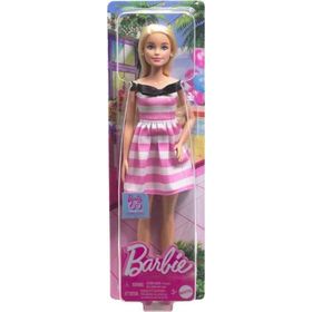 Barbie HTH66 65. Yıl Özel Pembe Elbiseli Bebek