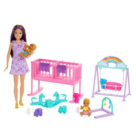 Barbie HXM99 Skipper İkiz Bebekler Bakımı Oyun Seti