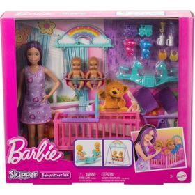 Barbie HXM99 Skipper İkiz Bebekler Bakımı Oyun Seti