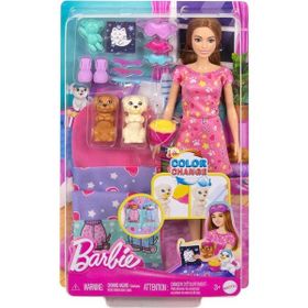 Barbie HXN01 Barbie ve Köpekçikleri Pijama Partisi