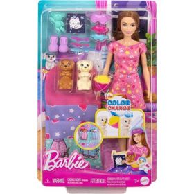 Barbie HXN01 Barbie ve Köpekçikleri Pijama Partisi