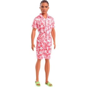 Barbie HYT99 Fashionistas Pembe Beyaz Takımlı Yakışıklı Ken Bebek