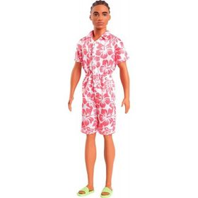 Barbie HYT99 Fashionistas Pembe Beyaz Takımlı Yakışıklı Ken Bebek