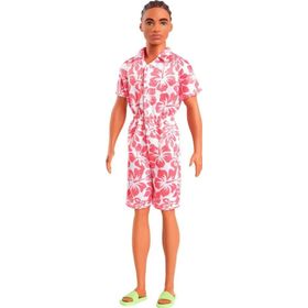 Barbie HYT99 Fashionistas Pembe Beyaz Takımlı Yakışıklı Ken Bebek