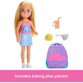 Barbie JBF46 Chelsea Sırt Çantası Olabilen Cupcake Oyun Seti