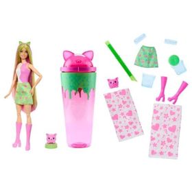 Barbie JCN85-JCN88 Pop Reveal Shake Serisi Pembe Kedi