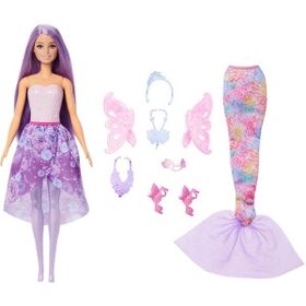 Barbie JCP74 Deniz Kızı 3in1 Kostüm Seti