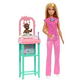 Barbie JCR72 Doktor Bebek Bakım Temalı Kariyer Oyun Seti