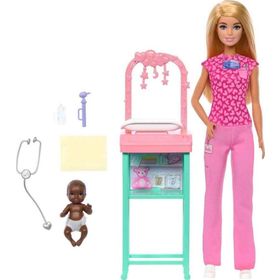 Barbie JCR72 Doktor Bebek Bakım Temalı Kariyer Oyun Seti