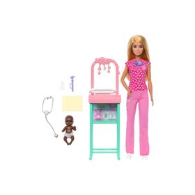 Barbie JCR72 Doktor Bebek Bakım Temalı Kariyer Oyun Seti