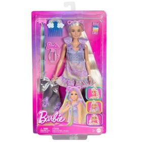 Barbie JCT72 Barbie Upuzun Muhteşem Saçlı Bebek Saç Tasarım Oyun Seti