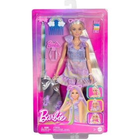 Barbie JCT72 Barbie Upuzun Muhteşem Saçlı Bebek Saç Tasarım Oyun Seti