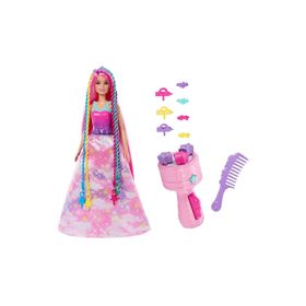 Barbie JCW55 Dreamtopia Örgü Saçlı Bebek ve Aksesuarları Oyun Seti