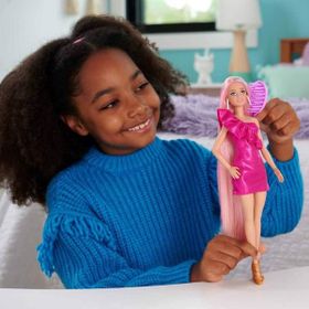 Barbie JDC85 Muhteşem Saçlı Bebekler Pembe Saçlı Bebek