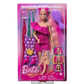 Barbie JDC85 Muhteşem Saçlı Bebekler Pembe Saçlı Bebek