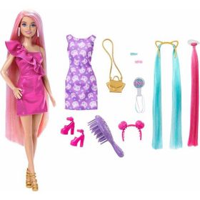 Barbie JDC85 Muhteşem Saçlı Bebekler Pembe Saçlı Bebek