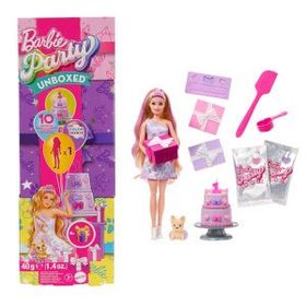 Barbie JFG68 - Mor Kutu JFG70 Parti Paketi Minik Dostumun Doğum Günü Serisi