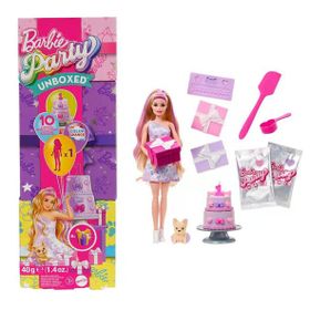 Barbie JFG68 - Mor Kutu JFG70 Parti Paketi Minik Dostumun Doğum Günü Serisi