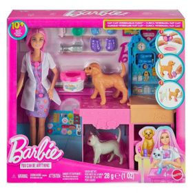 Barbie JFX93 Veteriner Kliniği Bebek ve Aksesuarlar Oyun Seti