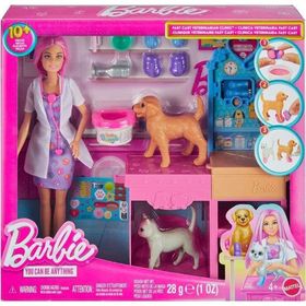 Barbie JFX93 Veteriner Kliniği Bebek ve Aksesuarlar Oyun Seti