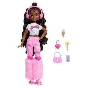 Barbie JFX97 Dream Besties Paten Partisi Brooklyn Bebek ve Aksesuarları
