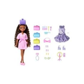 Barbie JGG39 Dream Besties Brooklyn ile Akşam Eğlencesine Hazırlanma