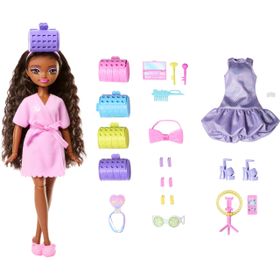 Barbie JGG39 Dream Besties Brooklyn ile Akşam Eğlencesine Hazırlanma