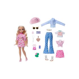 Barbie JGH87 Dream Besties Festival Kombinleri Malibu Bebek ve Aksesuarları