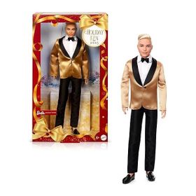 Barbie JGK55 Holiday Ken Mutlu Yıllar Oyuncak Bebek