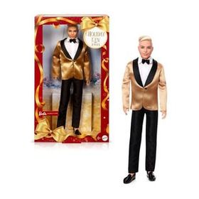 Barbie JGK55 Holiday Ken Mutlu Yıllar Oyuncak Bebek