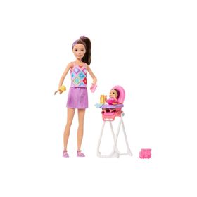Barbie JJB44 Bebek Bakıcısı Skipper Mama Sandalyeli Oyun Seti