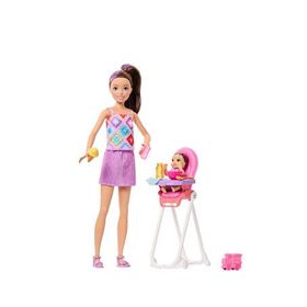 Barbie JJB44 Bebek Bakıcısı Skipper Mama Sandalyeli Oyun Seti