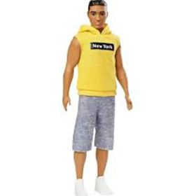 Barbie Ken Fashionistas yakışıklı Sarı New York Tişörtlü GDV14