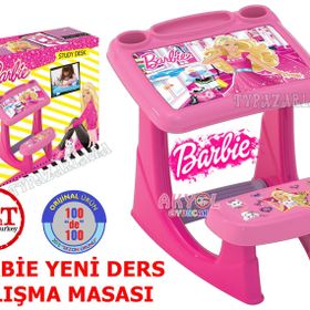 Barbie Kız Çocuk İçin Ders Çalışma Masası