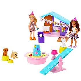 Barbie MTL-HJY88 Chelsea Köpekçiğin Doğum Günü Pembe Oyun Seti